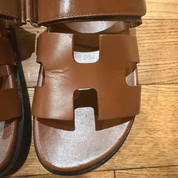 Steve Madden MAYVEN Brown Leather Slide Sandals - Picture 5 of 7